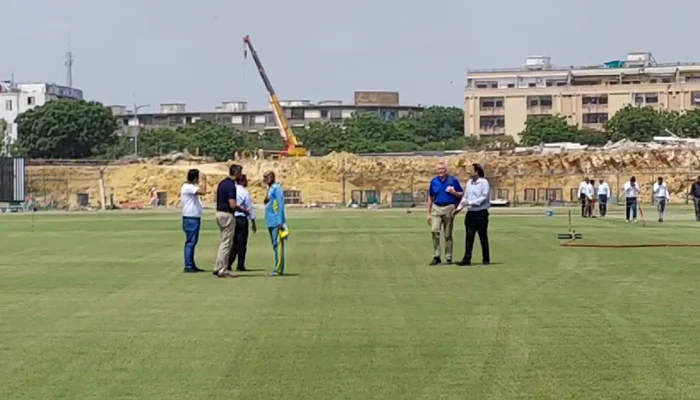 ICC delegation visits Karachi's National Stadium to review Champions Trophy arrangements